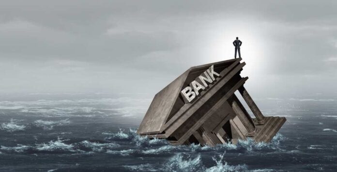 Banking,Default,And,Bank,Crisis,Or,As,Banks,Drowning,In Lightspring / shutterstock.com